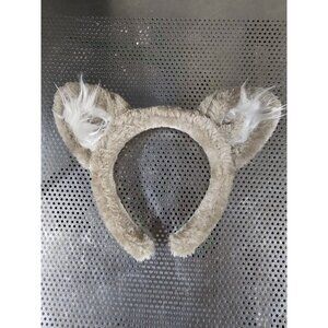 Great Wolf Lodge Youth Kids Ears Plush Headband 1 Gray